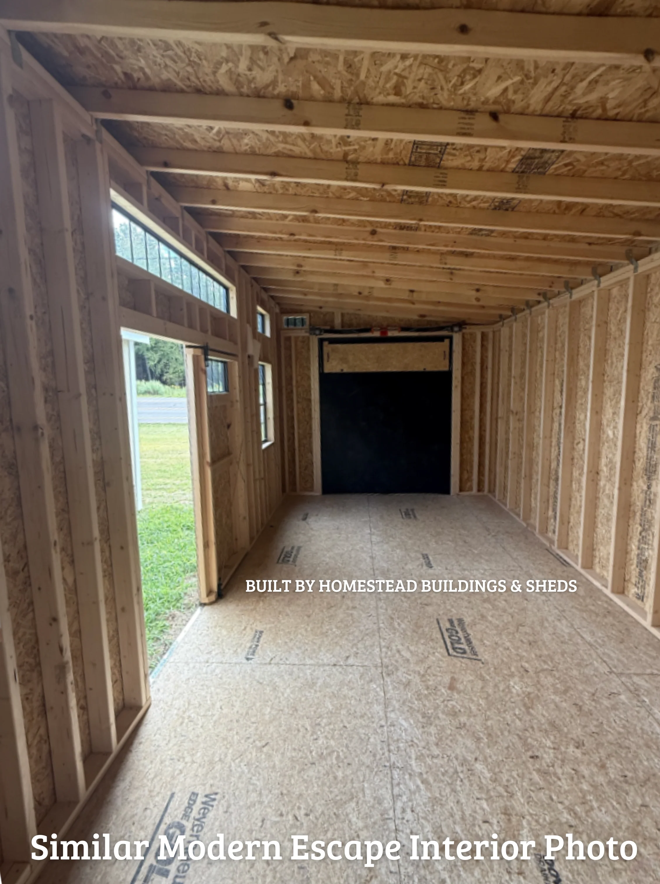 10x20 Heavy Duty Modern Escape with Rampage Door Design #293 - Image 2