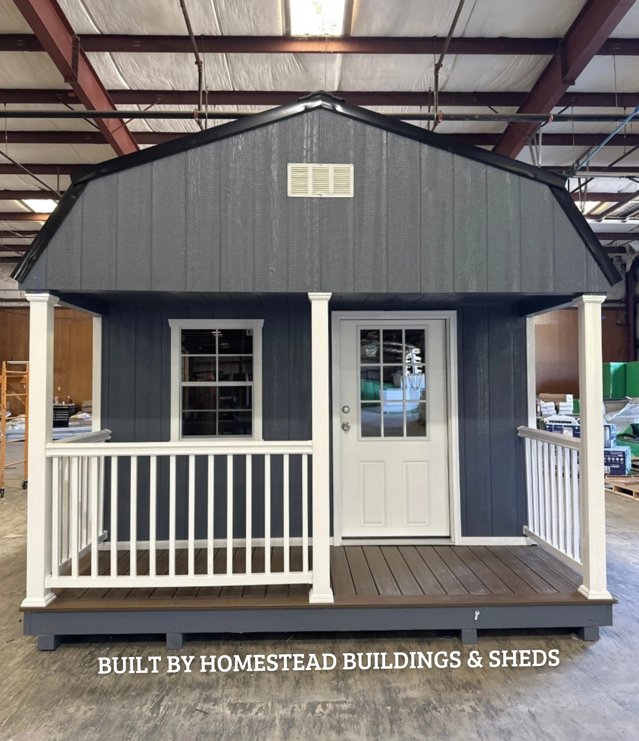12x24 Deluxe High Barn Cabin with Electrical Design #290 - Image 2