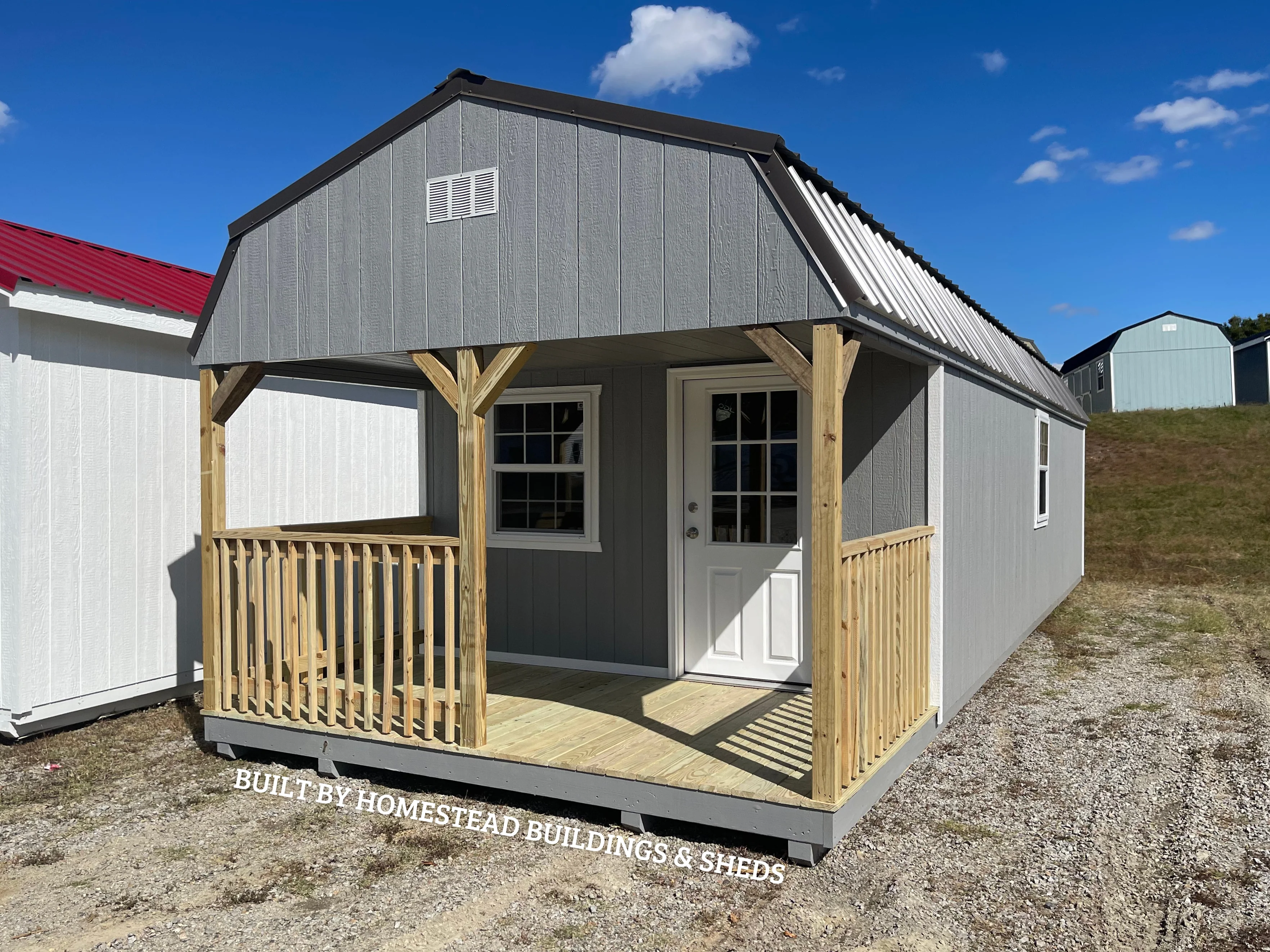 12x32 Deluxe High Barn Cabin Design #266 - Image 2