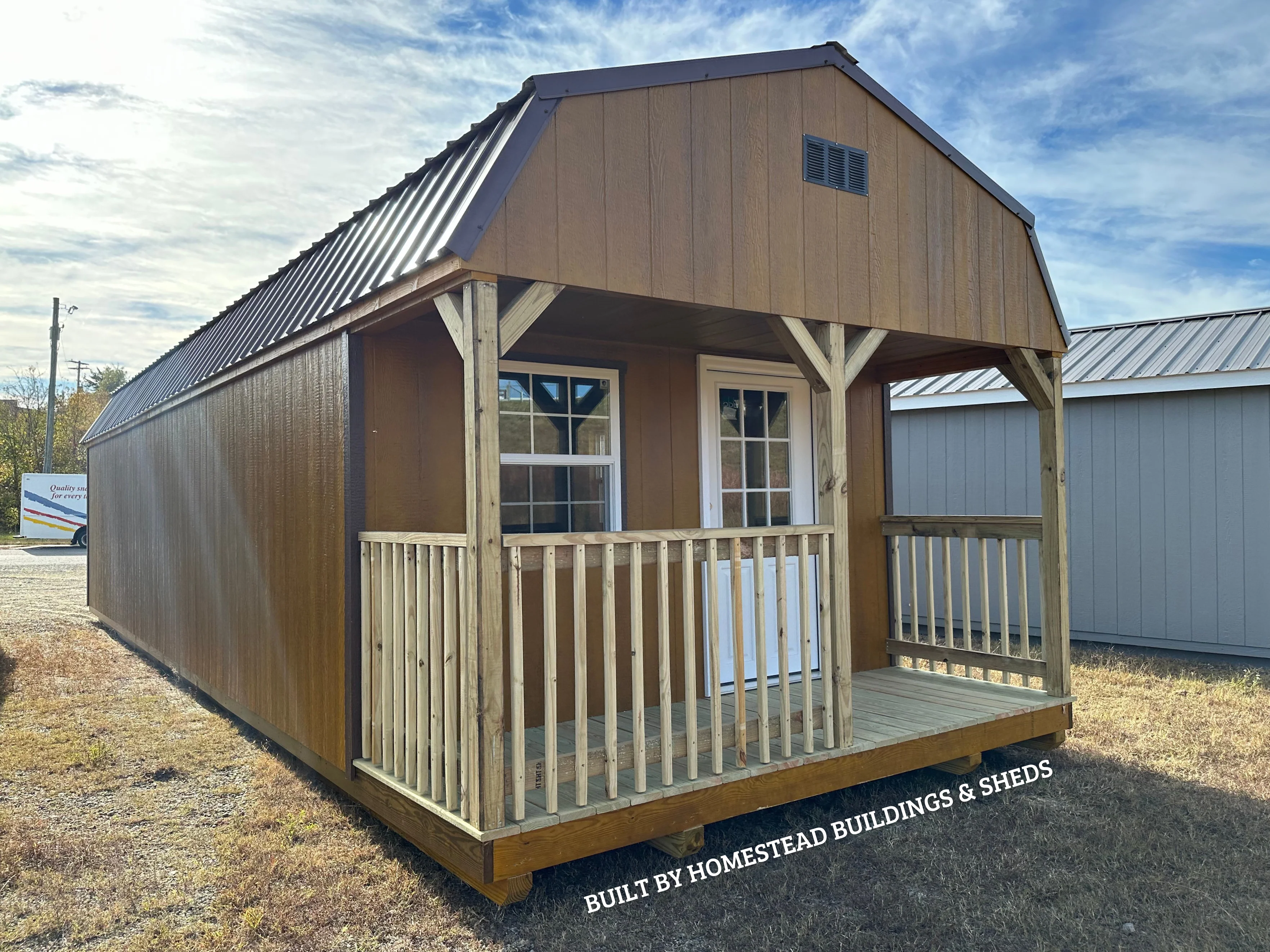 12x36 Deluxe High Barn Cabin Design #264 - Image 2