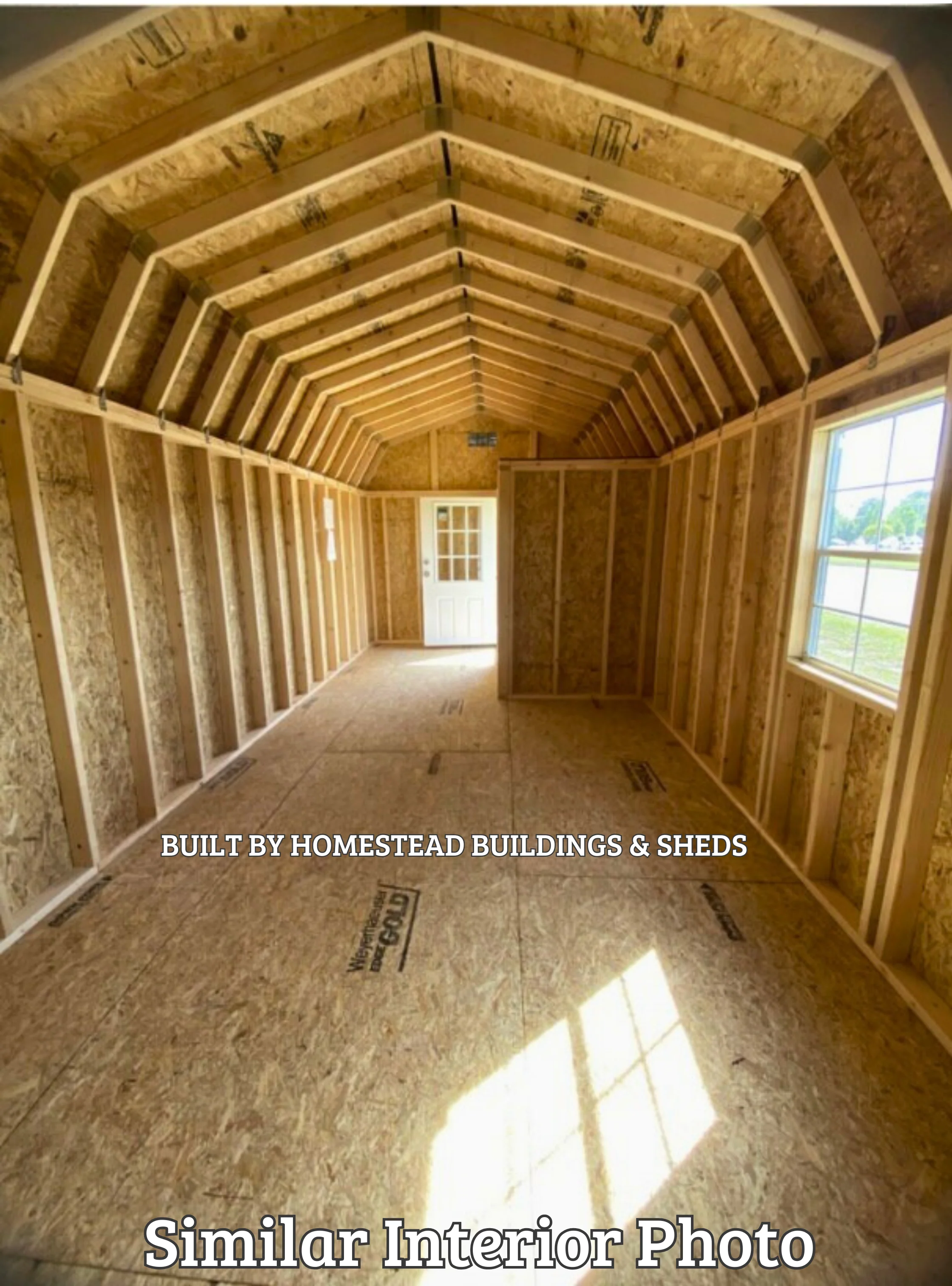 14x40 Deluxe High Barn Cabin Design #294 - Image 2
