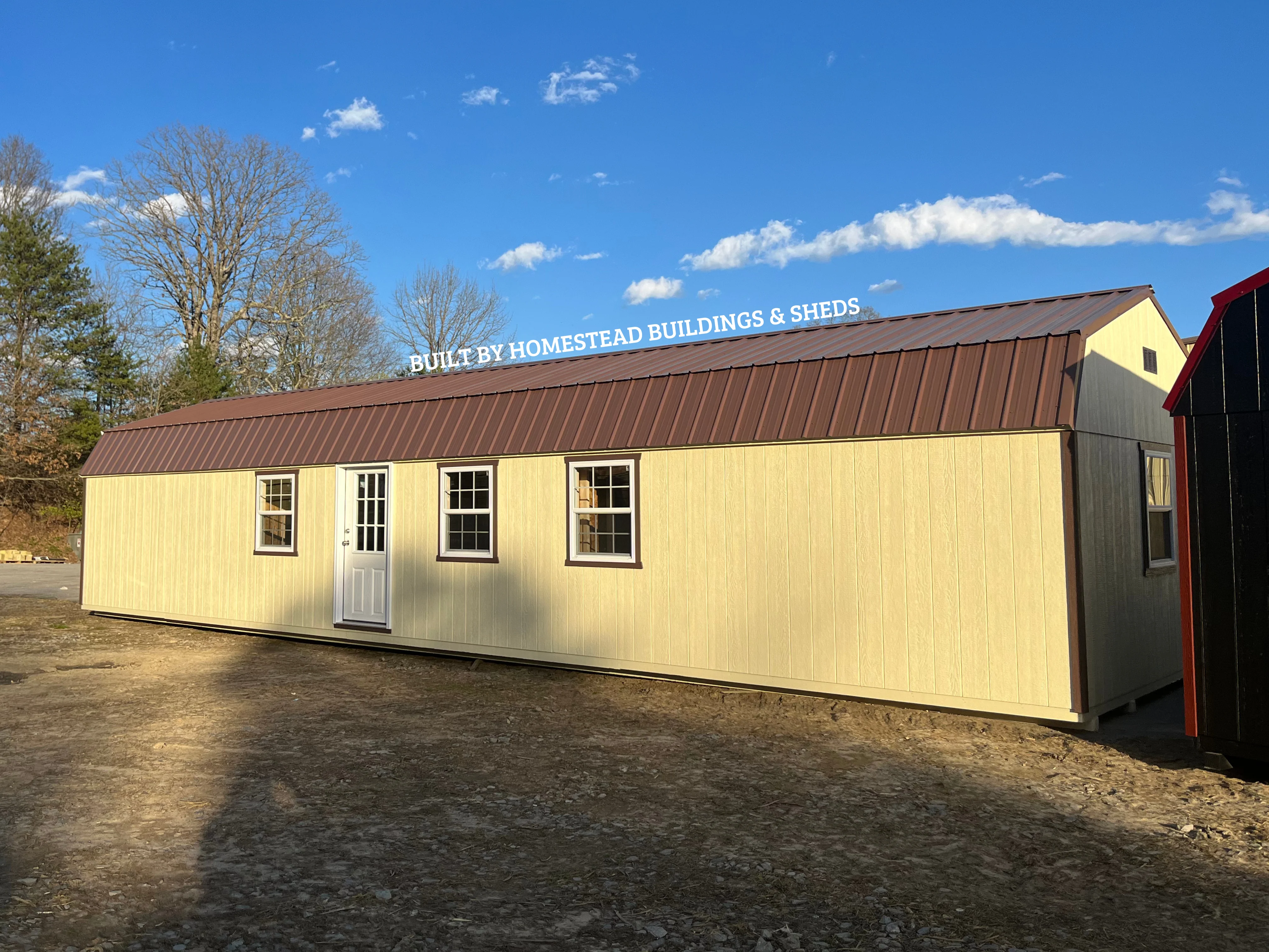 14x48 Deluxe High Barn with Rooms and Electrical Design #87 - Image 3