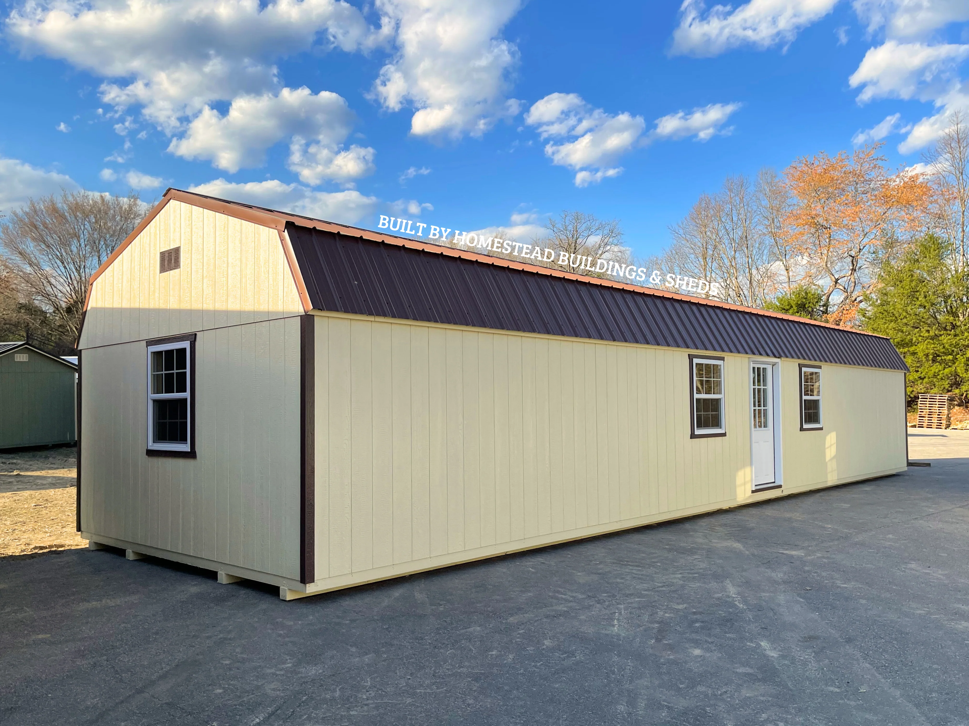 14x48 Deluxe High Barn with Rooms and Electrical Design #87 - Image 4