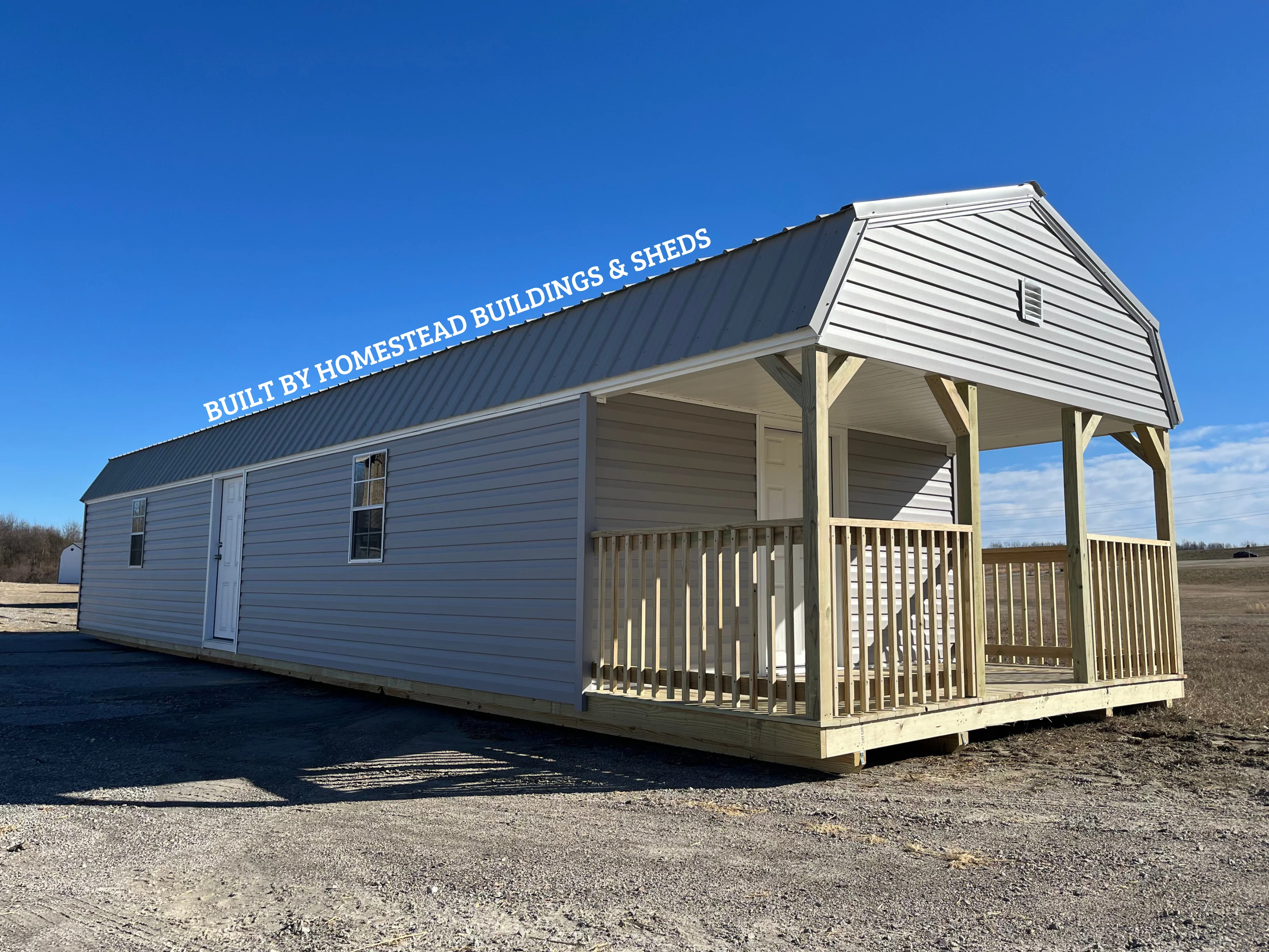 14x48 Deluxe Vinyl High Barn Cabin Garage with Electrical Design #223 - Image 10