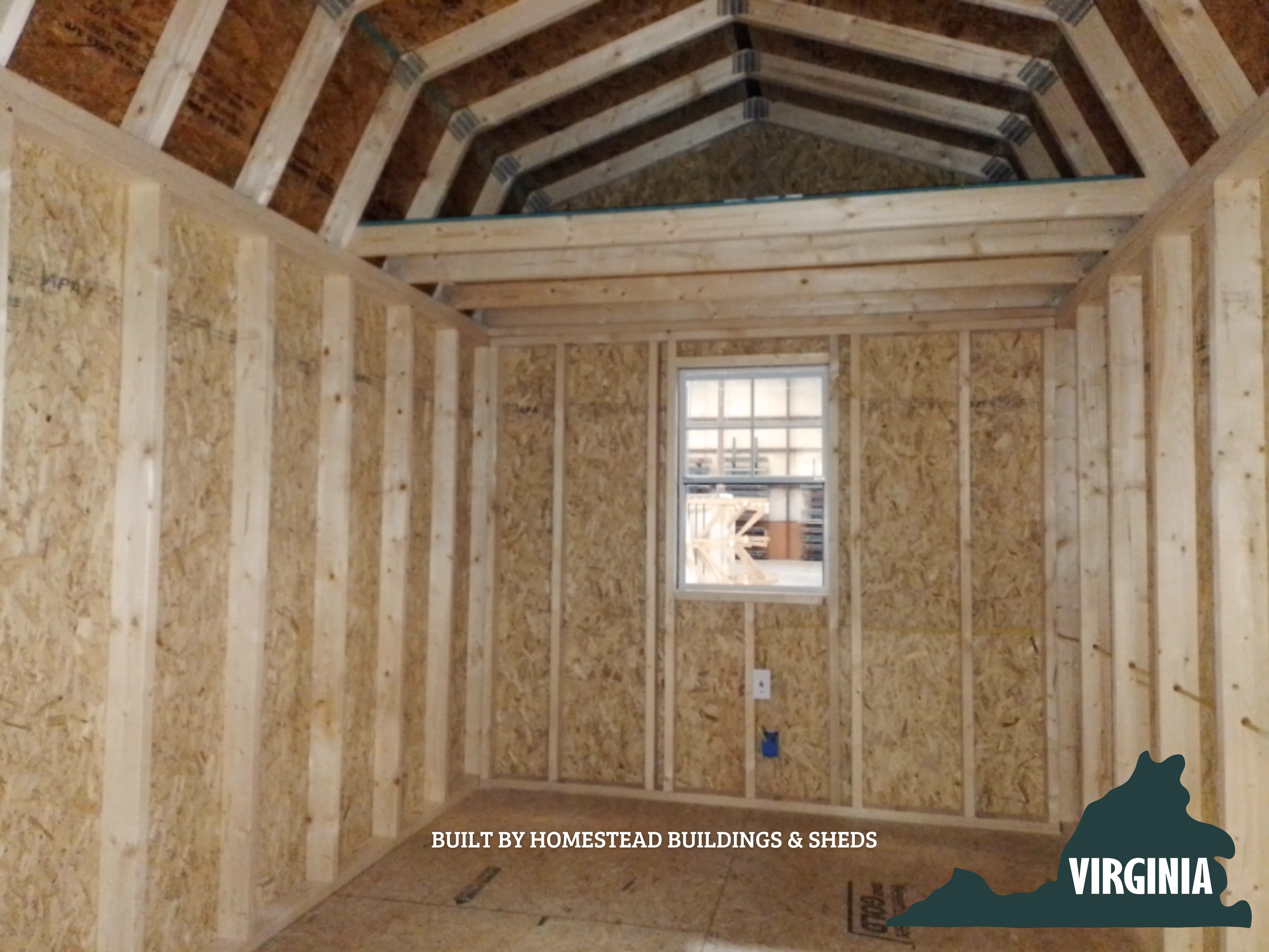 8x12 Deluxe High Barn with Electrical #VA8 - Image 3
